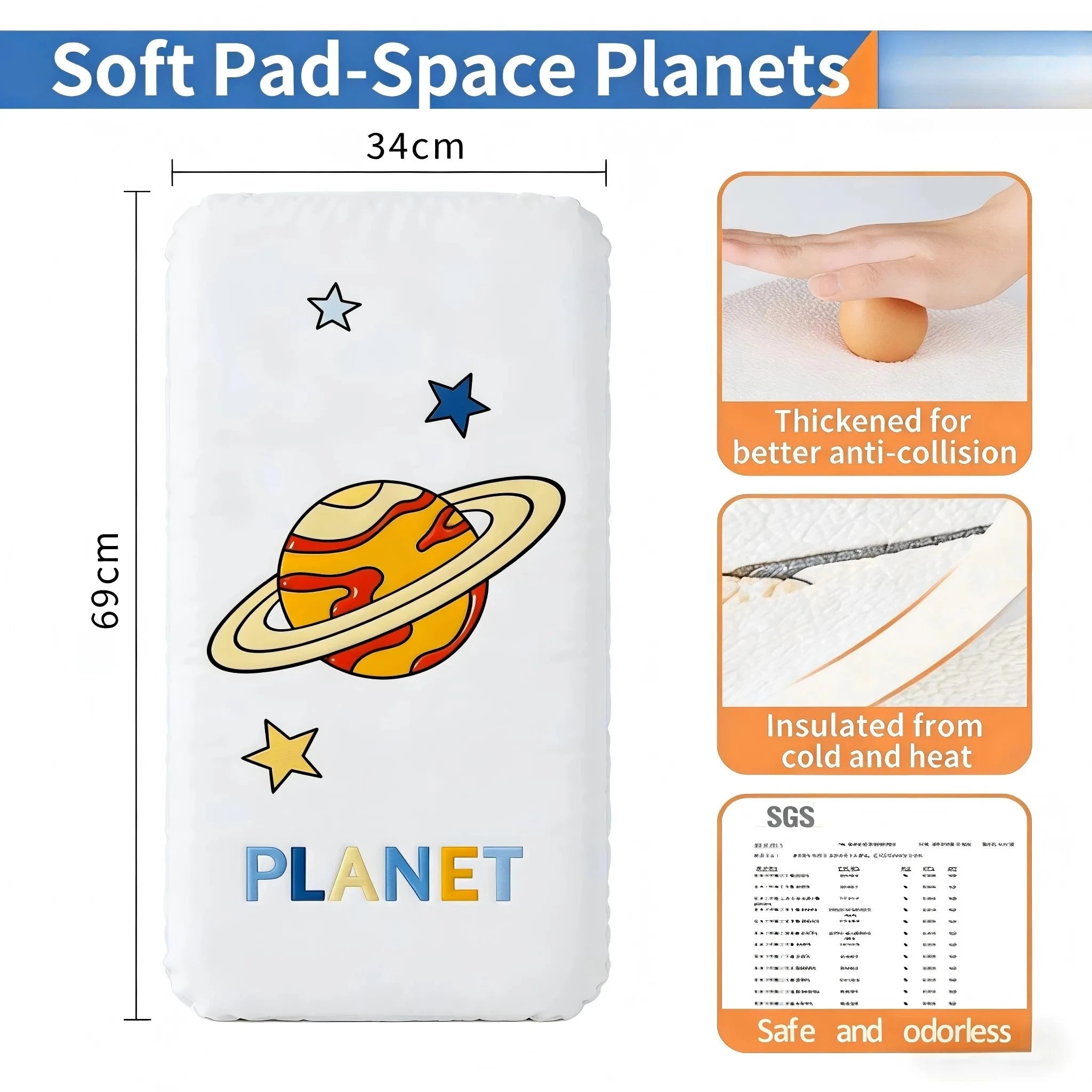 Bed Wall Safety Padding for Kids | Soft Edge Protection Panels for Sleep & Play