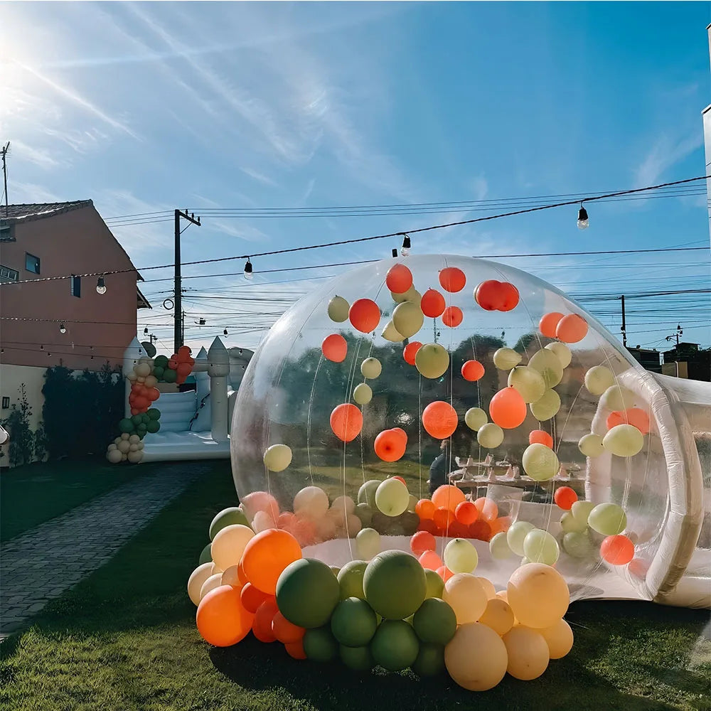 Inflatable Bubble House for Kids | Outdoor Sensory Play Dome & Bouncy Activity Space