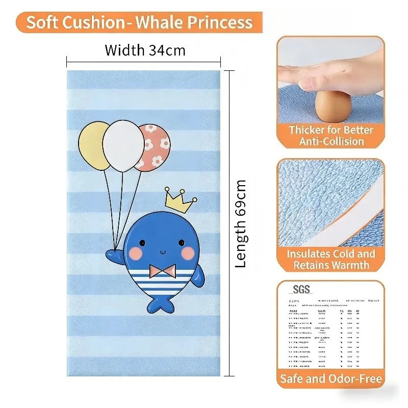 Bed Wall Safety Padding for Kids | Soft Edge Protection Panels for Sleep & Play