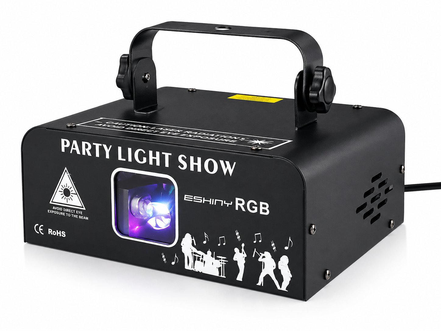 RGB laser projector light designed for parties, rooms and sensory environments